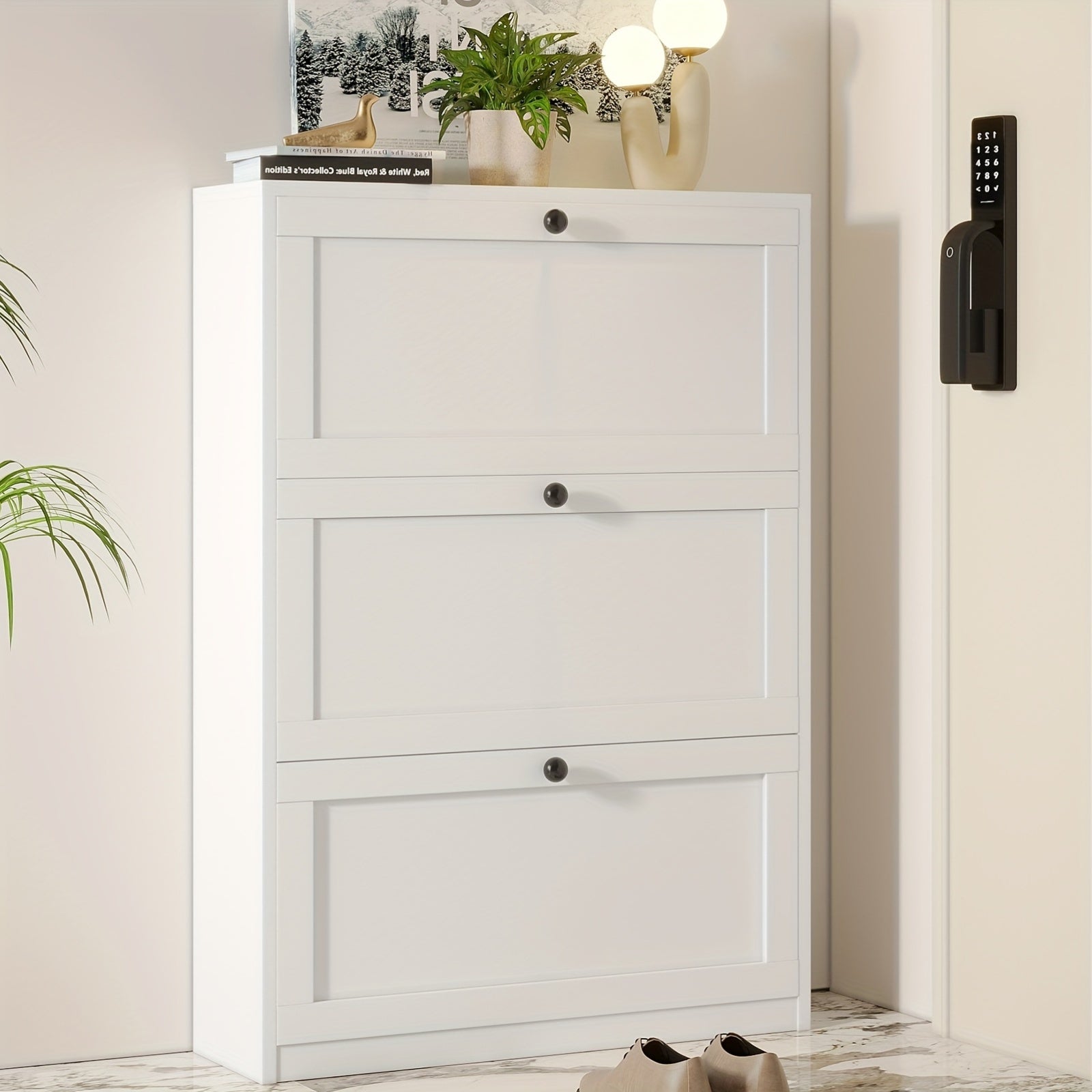 Shoe Organizer with 2\u002F3\u002F4 Flip Drawer, Shoe Rack for Entry, Hallway, Living Room, Bedroom